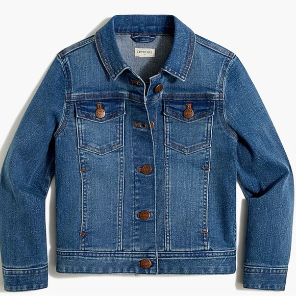 EUC Crewcuts Factory Girls Denim Jacket size 14 - Picture 1 of 3